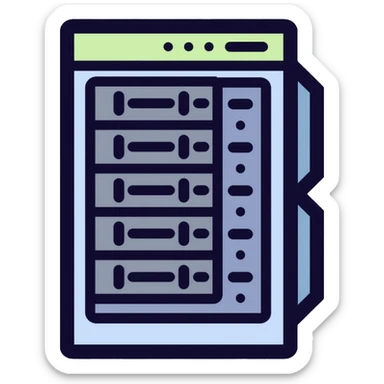 data center server rack sticker