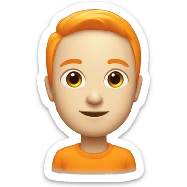 Orange small cad sticker