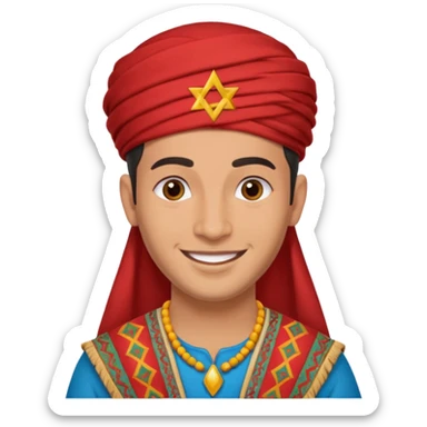Emoji morrocan amazigh sticker