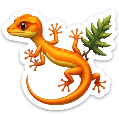 Fais moi un gecko à crête  sticker