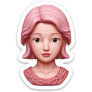 Woman Statue fine art made of spam meat sticker