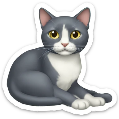 cat style art-nouveau très travaillé sticker