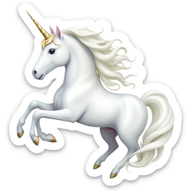 cinematic-beautiful-white-unicorn-emoji,-poised-and-regal,-with-a-slender,-ethereal-form-draped-in-a-pristine-white-color,-a-flowing-mane-and-tail,-and-a-white,-spiraled-horn-that-radiates-pure-light,-simplified-yet-sharp-and-majestic,  sticker