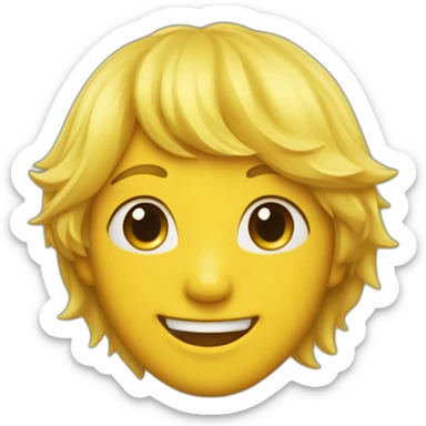 Petit sourire jaune sticker