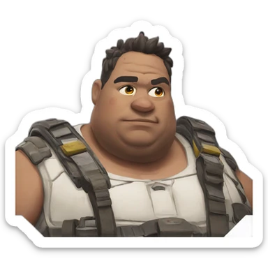 Fat Gibraltar from apex legends sticker