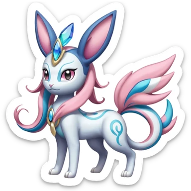 Meloetta-Sylveon-Dialga-Suicune-fusion sticker