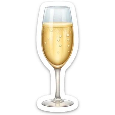 champagne glass sticker