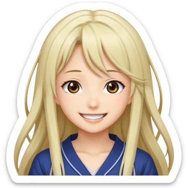 A very beautiful anime girl in hentai style, no porn or erotica. sticker