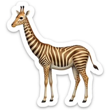 Zebra-Antelope-Impala-Gazelle-Giraffe-hybrid, full body sticker