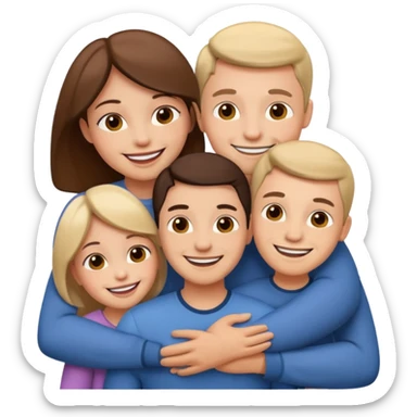 abrazar a mi papa mama he hijo sticker