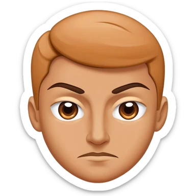 Motivational swoosh logo with determined face sticker