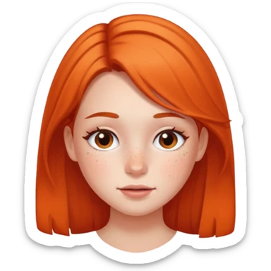 Girl blushing  sticker