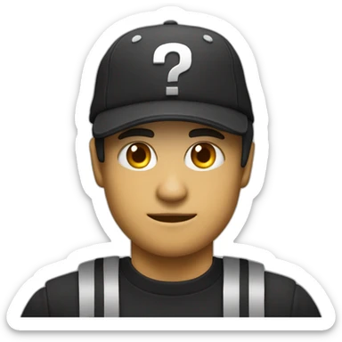 Ladron, camisa a rallas blancas u negras, antifas negro y gorro megro con un saco de dinero en sus manos  sticker