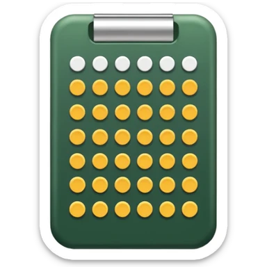 habit tracker forest green sticker