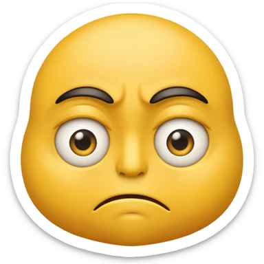 an overly annoyed emoji sticker