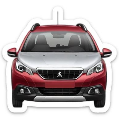 Peugeot 2008 rouge sticker