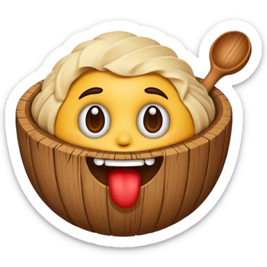 wood eater emoji sticker