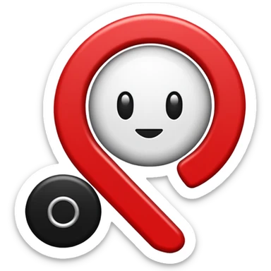 Je veux un emoji représentant une borne kilométrique avec un haut rouge arrondis et un bas blanc en forme de pavé droit. Sur la partie blanche il y a écrit en noir " N7 " sticker