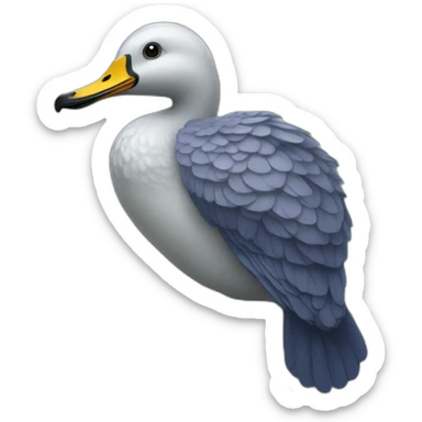 Ornithorynque sur un canard sticker