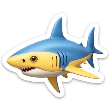 A minion and a shark combined sticker