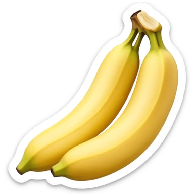 Skin removed Banana  sticker