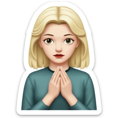 Laura Palmer from Twin Peaks  hands' gesture sticker