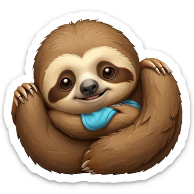 Sleepy sloth sticker