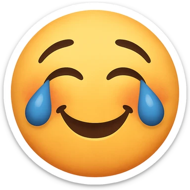 emoji representing the emotion of 'nostaljoy', a creative blend of, remove background sticker