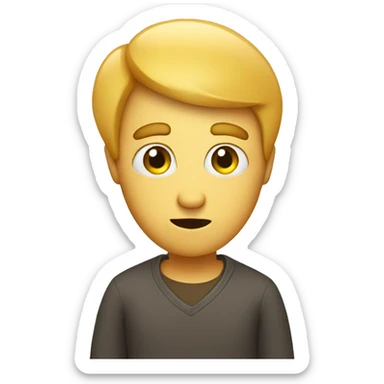 guy with question mark above his head confused sticker