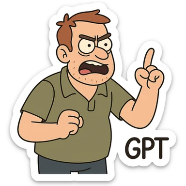 bold lines flat toon style digital signature sticker