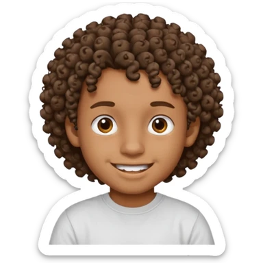 sou um garoto pardo, tenho cabelo cacheado e um piercing dos dois lados da boca sticker