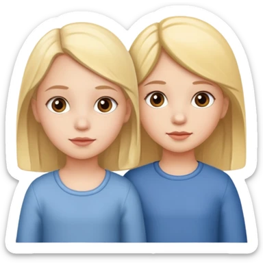 Two sisters, one of the 4 years an one of the 21 years  sticker