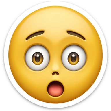 Create a Shock reaction emoji for a new social media app sticker