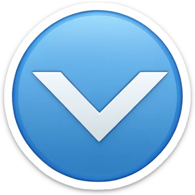 Give me a blue color round shape tick emoji like verification tick sticker