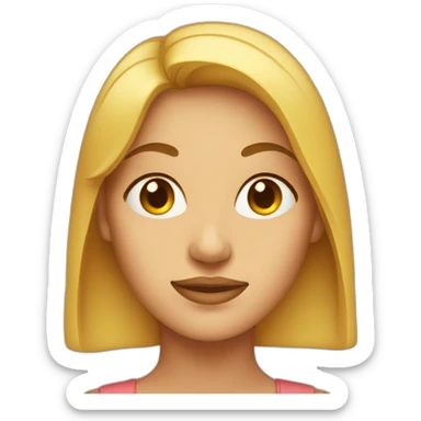 full-face female profile with a hump in the nose sticker