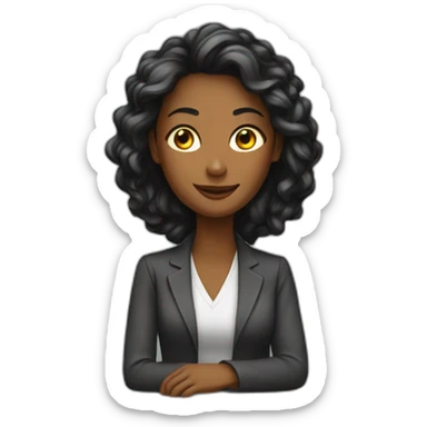 Femme allongée sur une table sticker