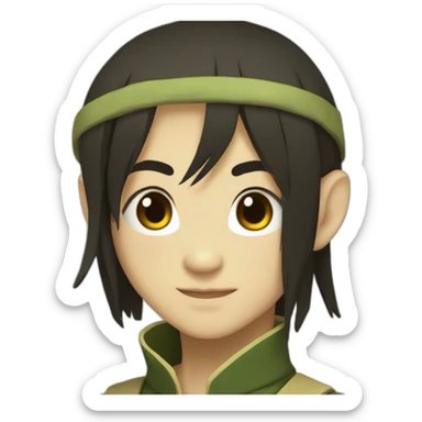 toph from avatar the last airbender sticker