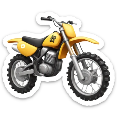 Small dirt bike sticker