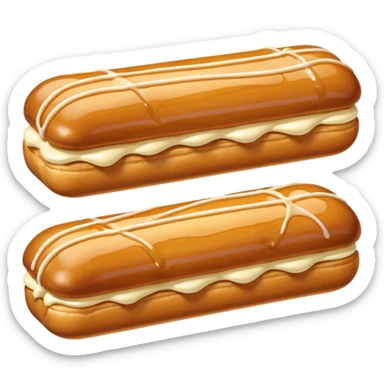 Butterscotch éclair  sticker