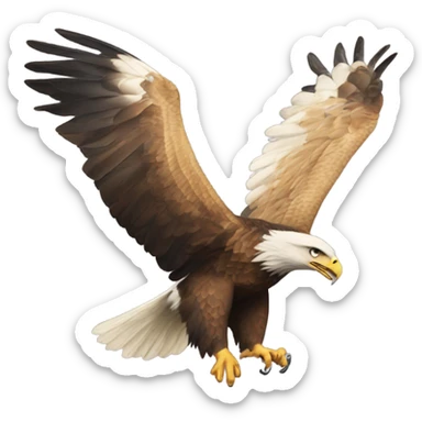 An eagle going after Taylor swift sticker
