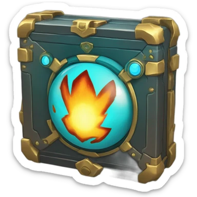 Pokemon Game LootCase Color Cyan Fire Flame Rich Treasure Legendary Epic Pokeballs and Pokemons Inside this have Shiny Glow sticker