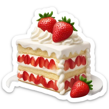 Chantilly strawberry cake  sticker