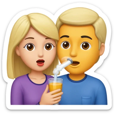 couple blowjob sticker