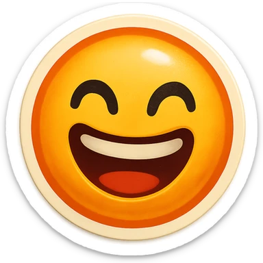 Remove the background, keep the cute emoji with transparent background in retro stickers style. sticker