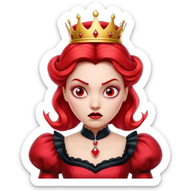 Red Queen from Alice in Wonderland movie sticker