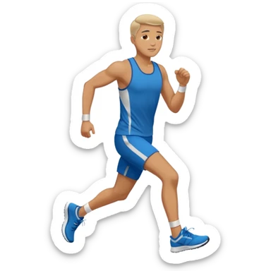 Morning Jogger man sticker