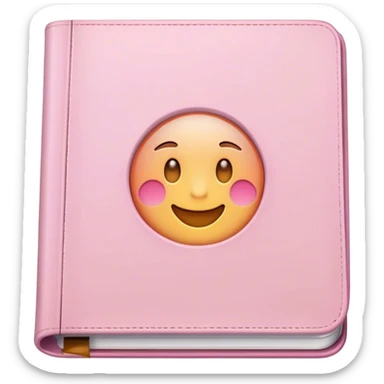 Light Pink journal no face   sticker
