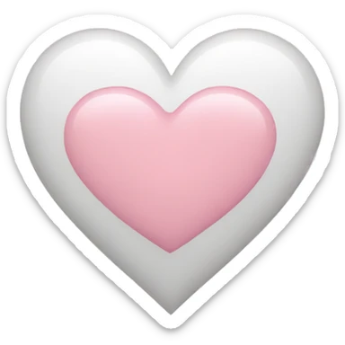 Light pink heart  sticker