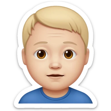 Trisomique et de couleur mate de peau sticker