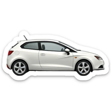 White Seat ibiza 2005 model sticker